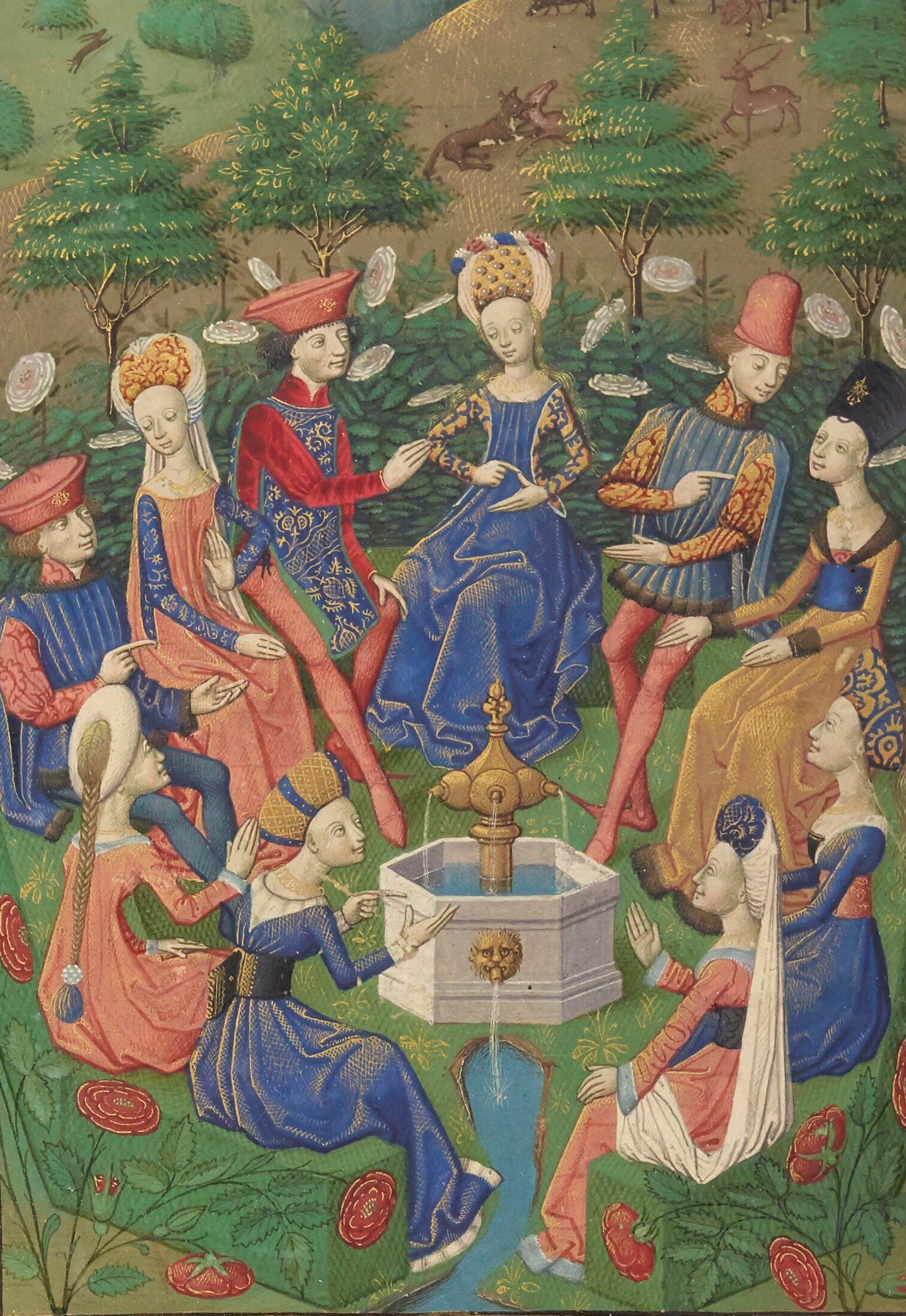 Imagem de referência de Decamerão, descrito nos dados abertos como alegoria medieval do século XIV de Giovanni Boccaccio