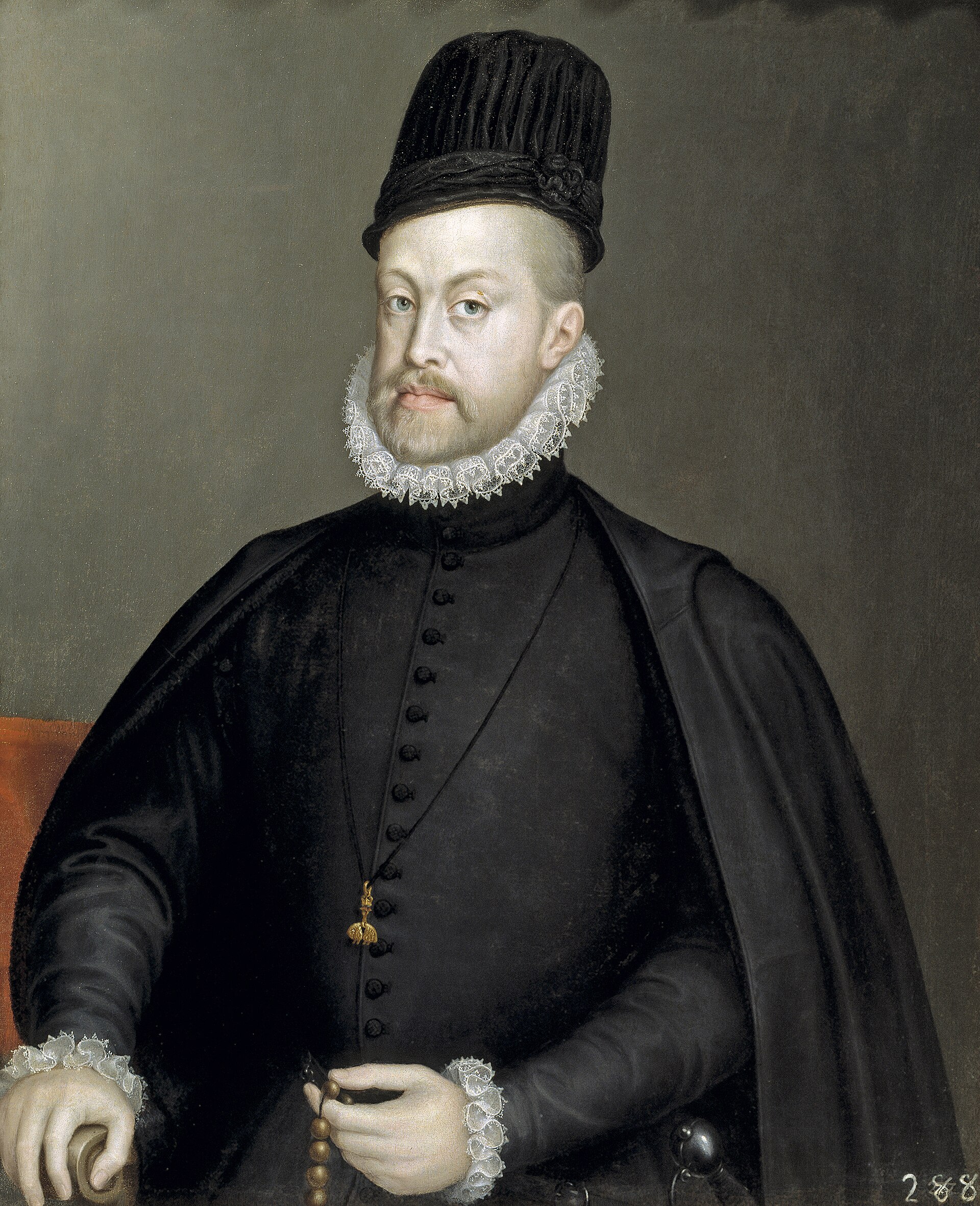Imagem de referência de Retrato de Filipe II da Espanha, descrito nos dados abertos como pintura de Sofonisba Anguissola