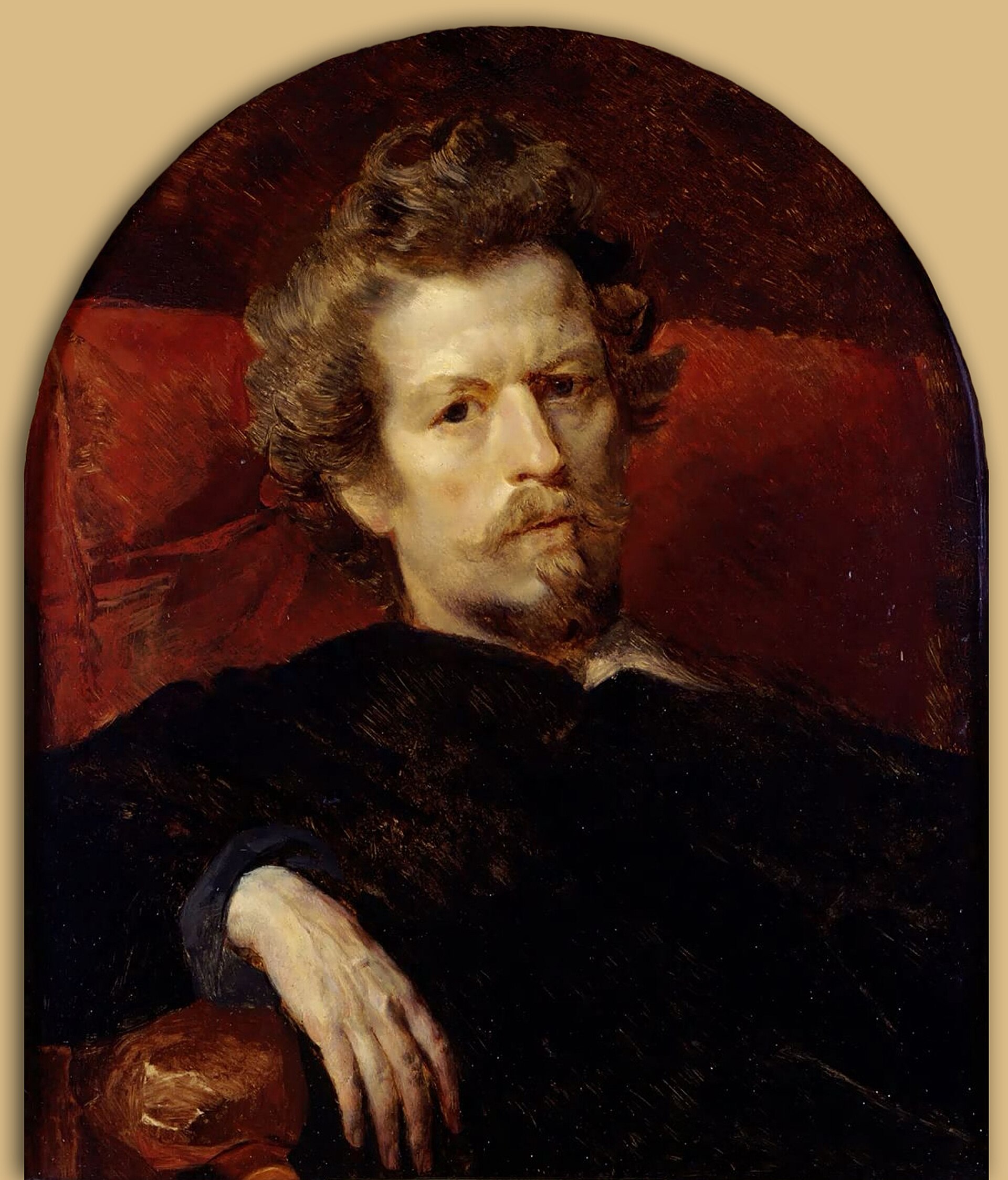 Imagem de referência de Karl Pavlovitch Briullov, descrito nos dados abertos como primeiro pintor russo a ganhar renome internacional, aquarelista, desenhista, representante da corrente do academismo