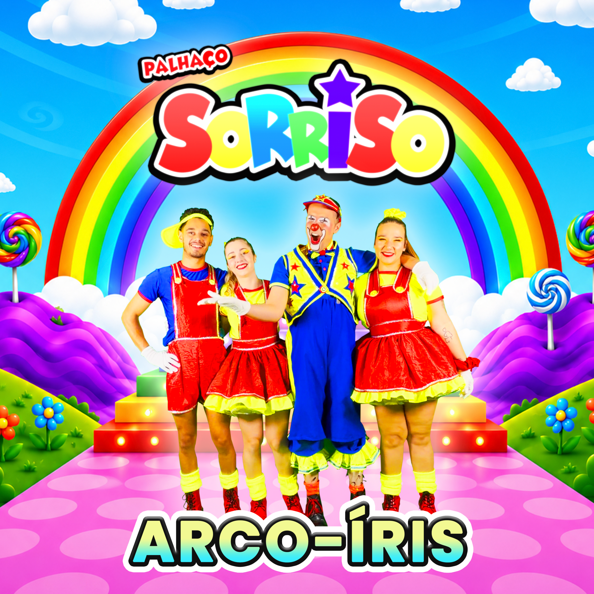 Imagem de referência de Arco-Íris, descrito nos dados abertos como single Música Infantil de Palhaço Sorriso