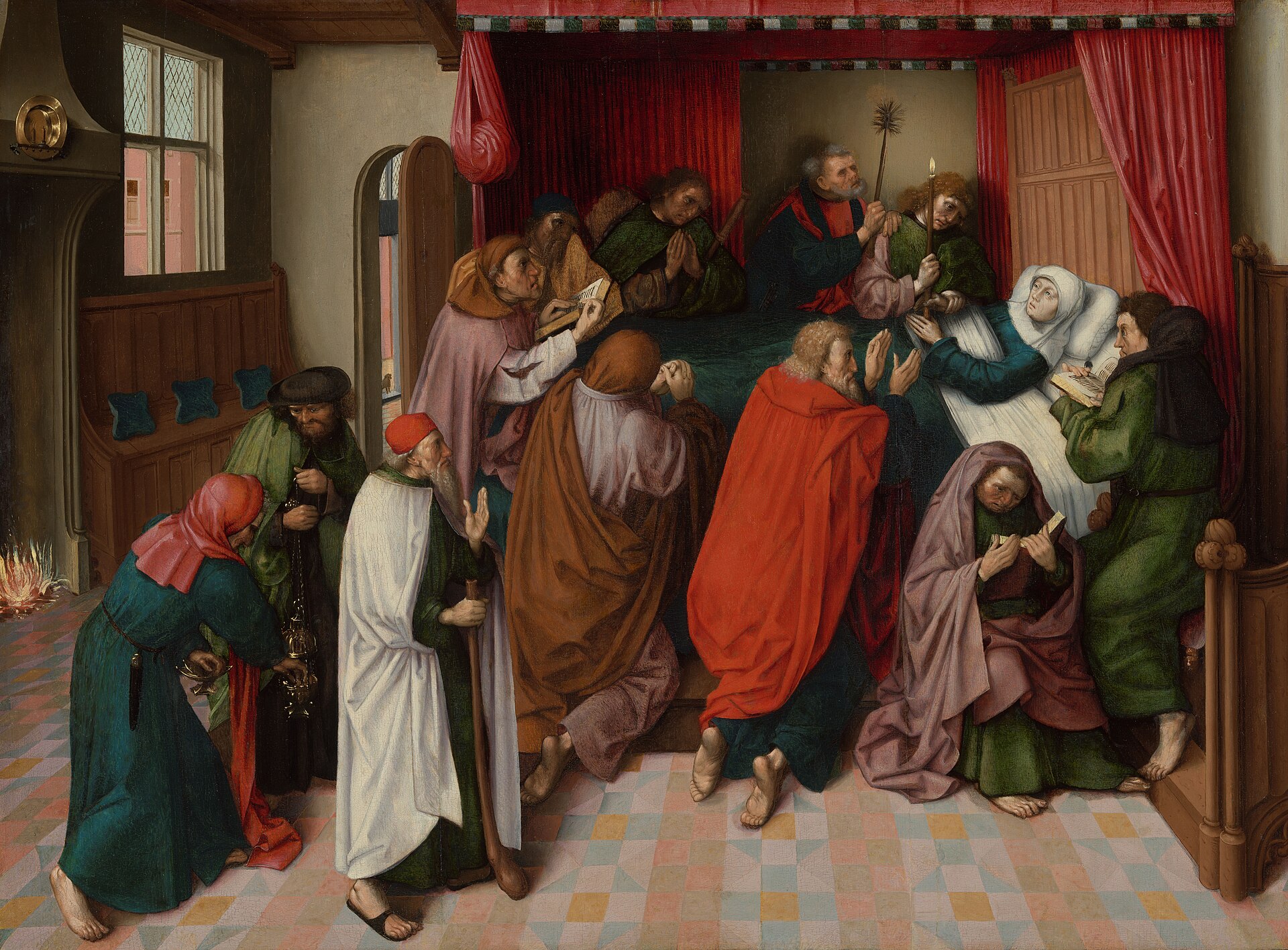 Imagem de referência de Master of the Amsterdam Death of the Virgin, descrito nos dados abertos como pintor neerlandês