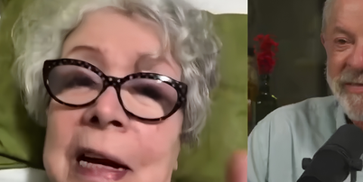 'Nem que seja a última vez': aos 79 anos, atriz Ângela Leal, mãe de Leandra Leal e ex-secretária de Cultura, emociona Lula ao revelar que adiou cirurgia para votar. 'Você me deu toda a força que eu tenho'. Foto: Reprodução, YouTube / Purepeople
