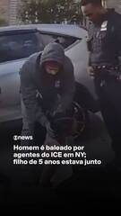 Homem é baleado por agentes do ICE em NY; filho de 5 anos estava junto