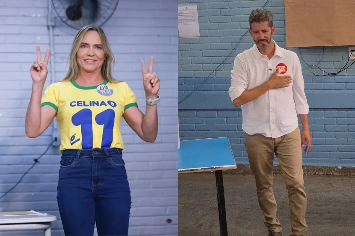 Celina e Grass já votaram e aguardam apuração dos votos para o GDF