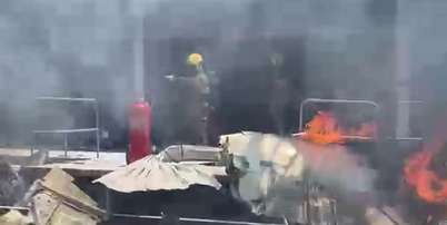 Avião cai na estação São Gabriel, em Belo Horizonte Foto: Reprodução/Corpo de Bombeiros