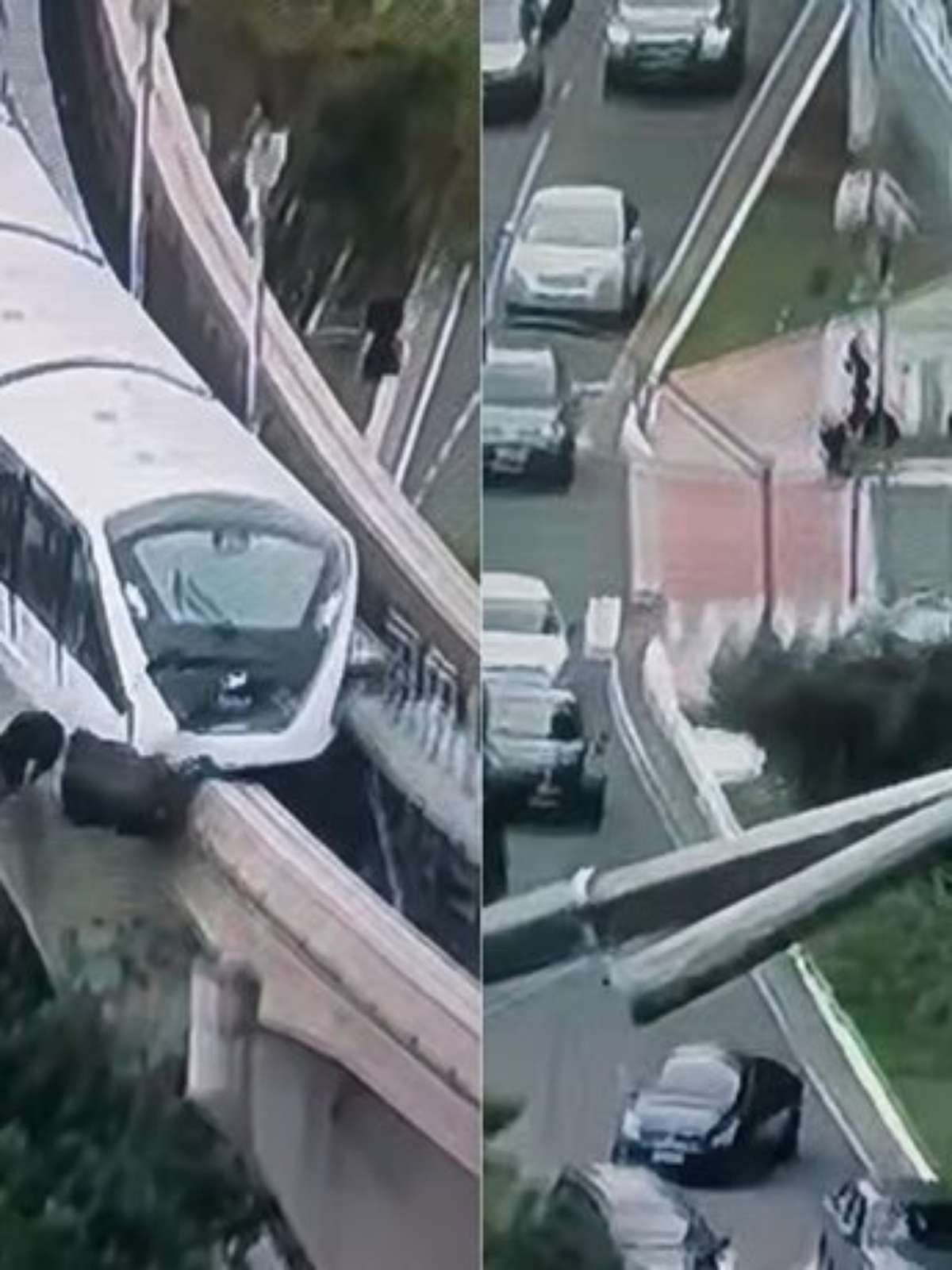 Empresa de guindaste que atingiu trem do VLT se manifesta após incidente