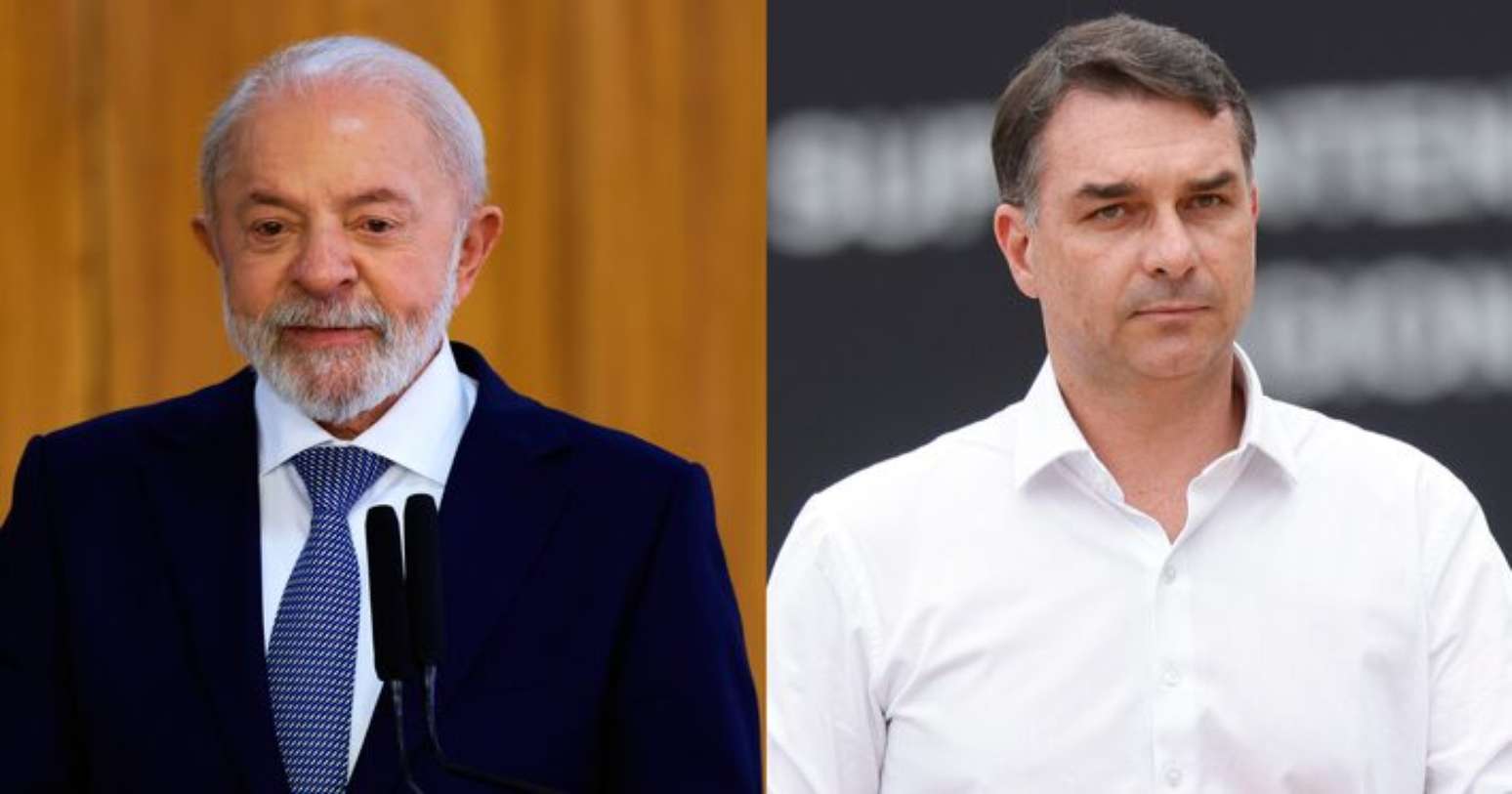 Lula e Flávio Bolsonaro disputam a Presidência da República