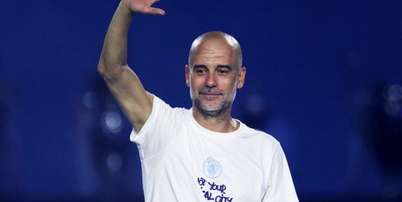 Homenagem realizada pelo City durante a despedida de Pep Guardiola, dia 25/5 &ndash; Foto: Divulga&ccedil;&atilde;o/Manchester City / Jogada10