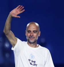Homenagem realizada pelo City durante a despedida de Pep Guardiola, dia 25/5 – Foto: Divulgação/Manchester City / Jogada10
