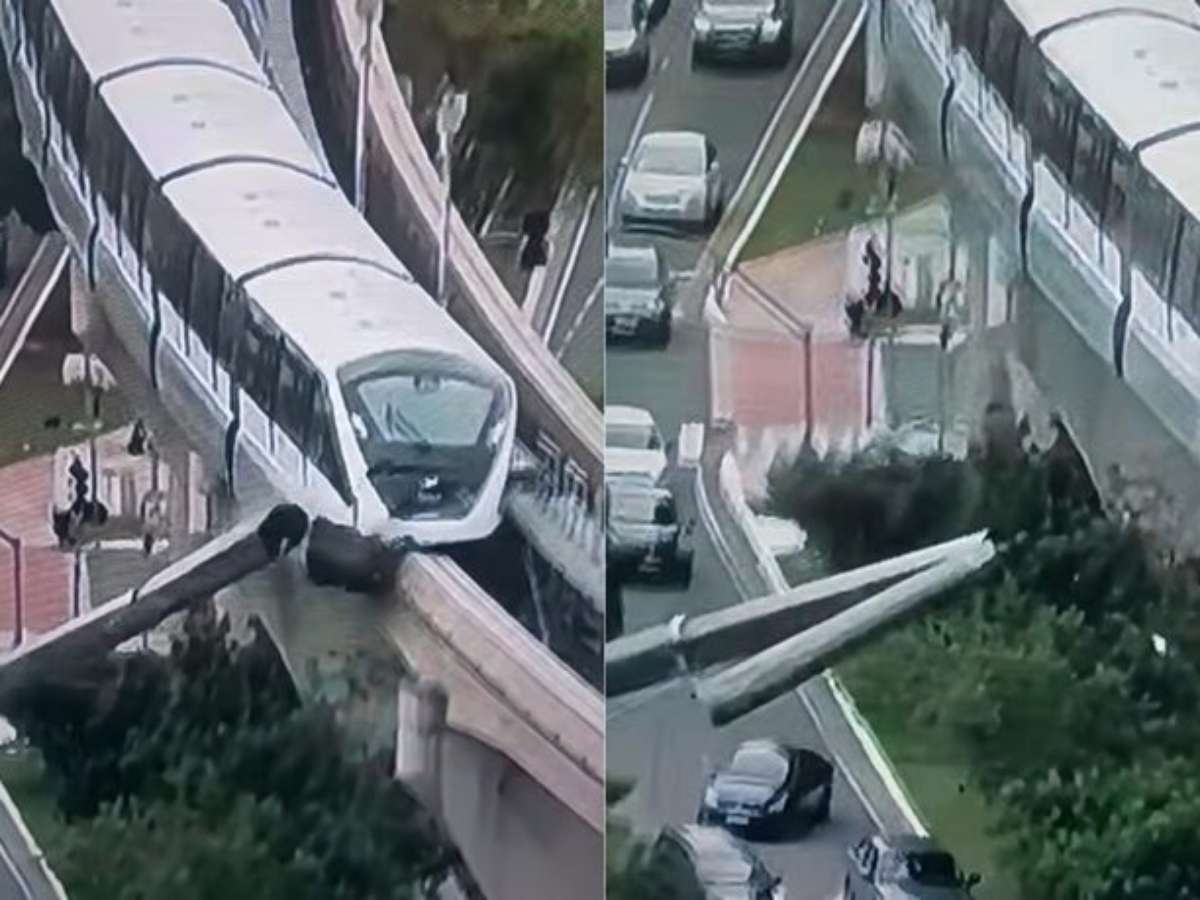 Empresa de guindaste que atingiu trem do VLT se manifesta após incidente