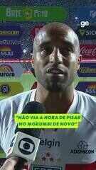 Lucas Moura não escondeu a emoção de poder voltar aos gramados