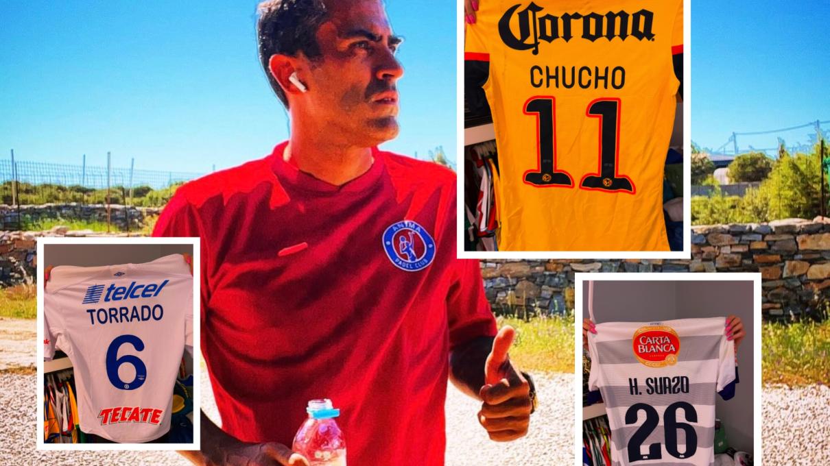 De Chucho Benítez a Suazo: La espectacular colección de playeras de Liga MX de Nery Castillo