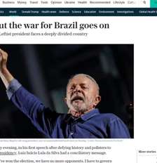 Veja o que disse a imprensa mundial sobre a reeleição de Lula Foto: Reprodução / Perfil Brasil
