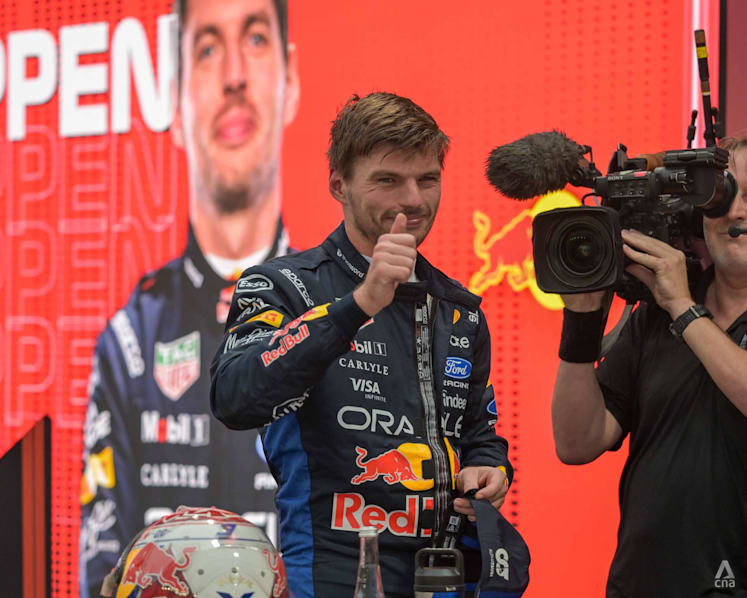 Red Bull Racing’s Max Verstappen gets first place for the sprint race at the Formula 1 Singapore Grand Prix on Oct 10, 2026. (Photo: CNA/Lim Li Ting)