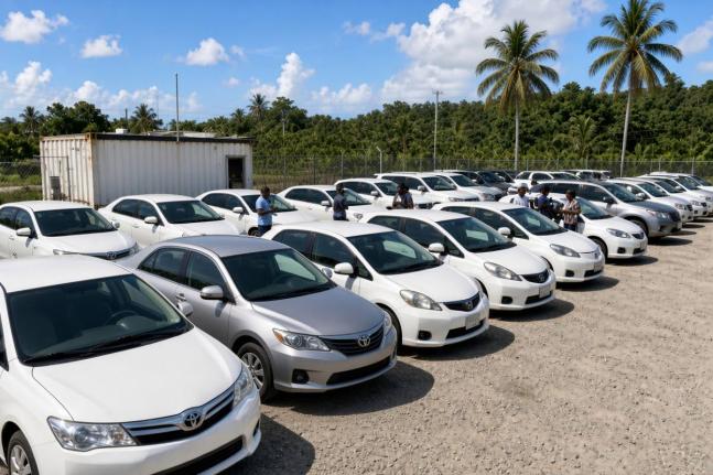 An AI-generated car dealership.
