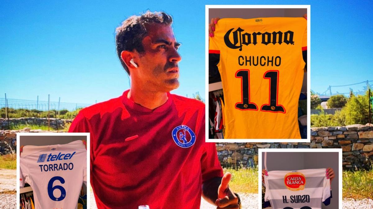 De Chucho Benítez a Suazo: La espectacular colección de playeras de Liga MX de Nery Castillo